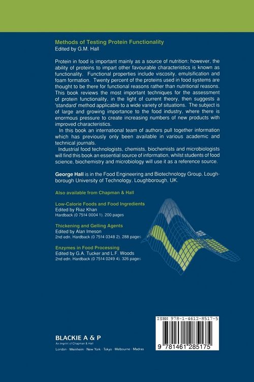 Produktbild: Methods of Testing Protein Functionality