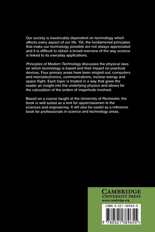 Produktbild: Principles of Modern Technology