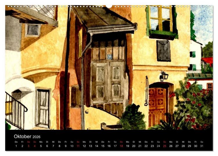Produktbild: Deutschland in Aquarell (hochwertiger Premium Wandkalender 2026 DIN A2 quer), Kunstdruck in Hochglanz