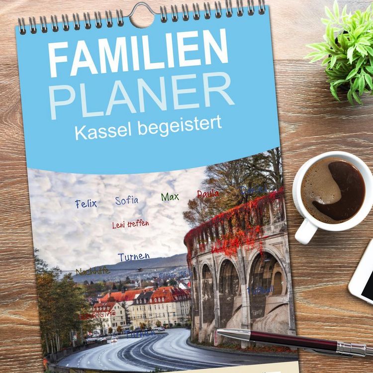 Produktbild: Familienplaner 2026 - Kassel begeistert mit 5 Spalten (Wandkalender, 21 x 45 cm) CALVENDO