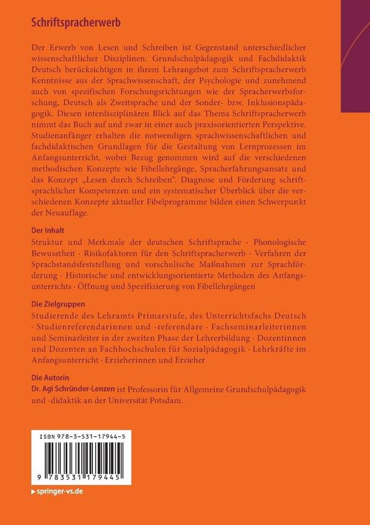 Produktbild: Schriftspracherwerb