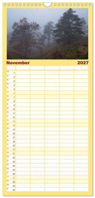 Produktbild: Familienplaner 2027 - Herbst rund um den Bodensee mit 5 Spalten (Wandkalender, 21 x 45 cm) CALVENDO