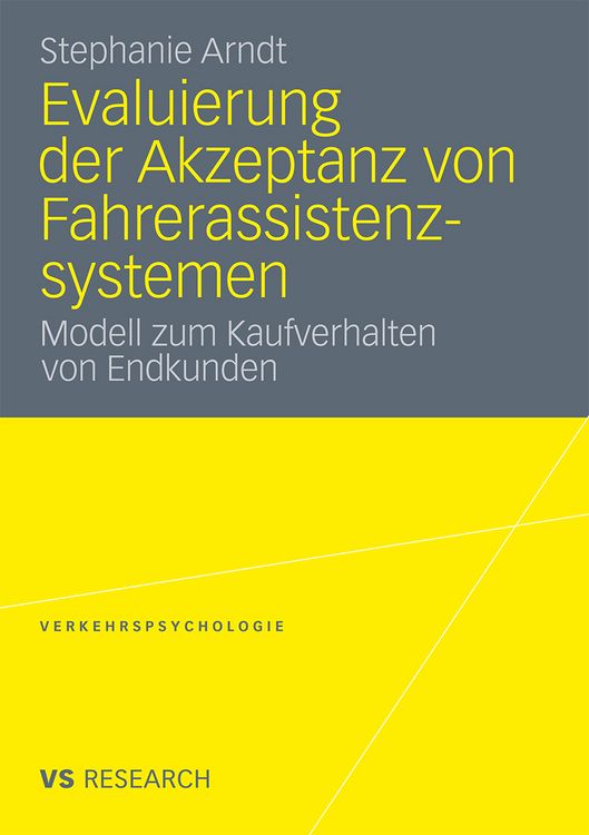 Produktbild: Evaluierung der Akzeptanz von Fahrerassistenzsystemen