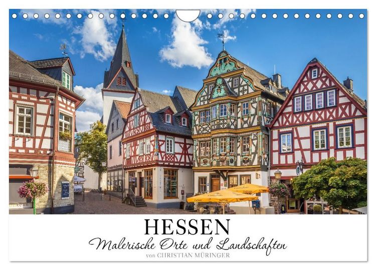 Produktbild: Hessen - Malerische Orte und Landschaften (Wandkalender 2027 DIN A4 quer), CALVENDO Monatskalender