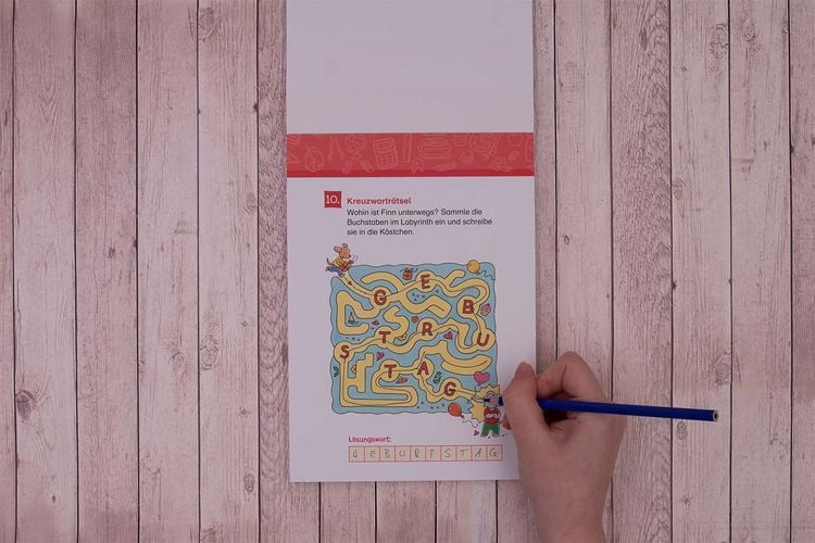 Produktbild: 66 Kreuzwortr&auml;tsel f&uuml;r Erstleser - 1. Klasse (Blau)