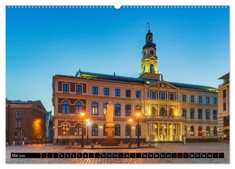 Produktbild: Ein Wochenende in Riga (hochwertiger Premium Wandkalender 2026 DIN A2 quer), Kunstdruck in Hochglanz