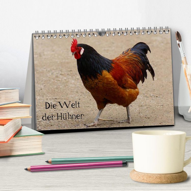 Produktbild: Die Welt der H&uuml;hner (Tischkalender 2026 DIN A5 quer), CALVENDO Monatskalender
