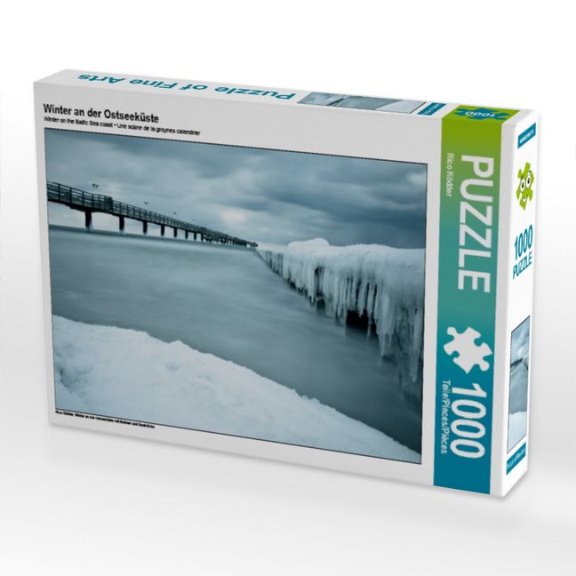 Produktbild: CALVENDO Puzzle Winter an der Ostseek&uuml;ste | 1000 Teile Lege-Gr&ouml;&szlig;e 64x48cm Foto-Puzzle f&uuml;r gl&uuml;ckliche Stunden