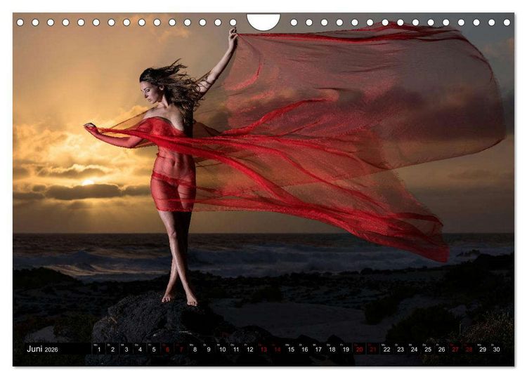 Produktbild: Lanzarote - Aktaufnahmen auf der Vulkaninsel (Wandkalender 2026 DIN A4 quer), CALVENDO Monatskalender