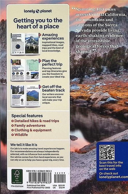 Produktbild: Lonely Planet Yosemite, Sequoia & Kings Canyon National Parks