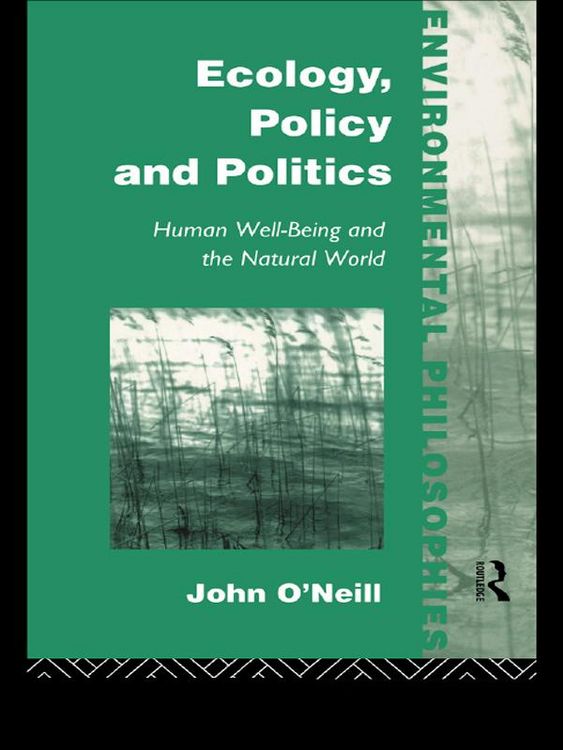 Produktbild: Ecology, Policy and Politics
