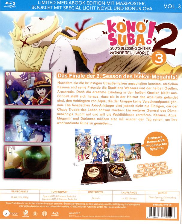 Produktbild: Konosuba Season 2 Vol.3 (Mediabook)