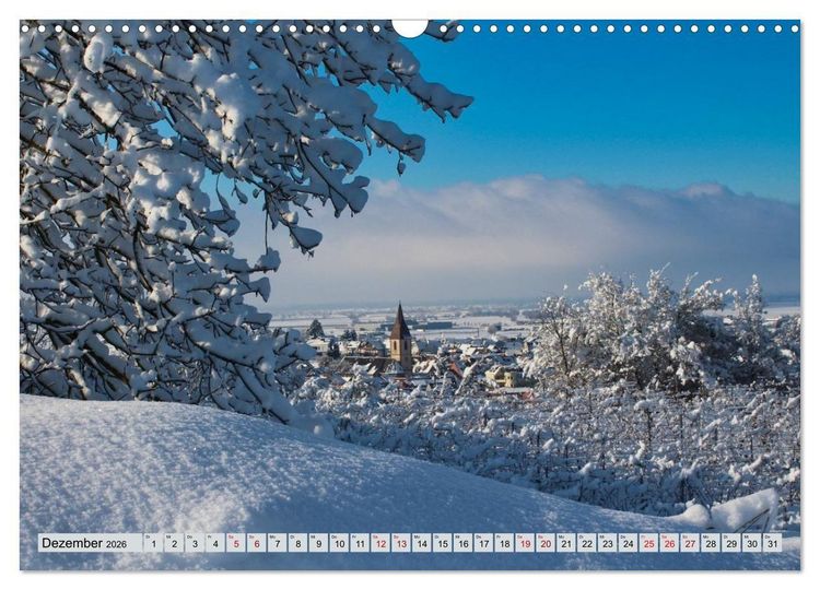 Produktbild: Weinregion Kaiserstuhl (Wandkalender 2026 DIN A3 quer), CALVENDO Monatskalender
