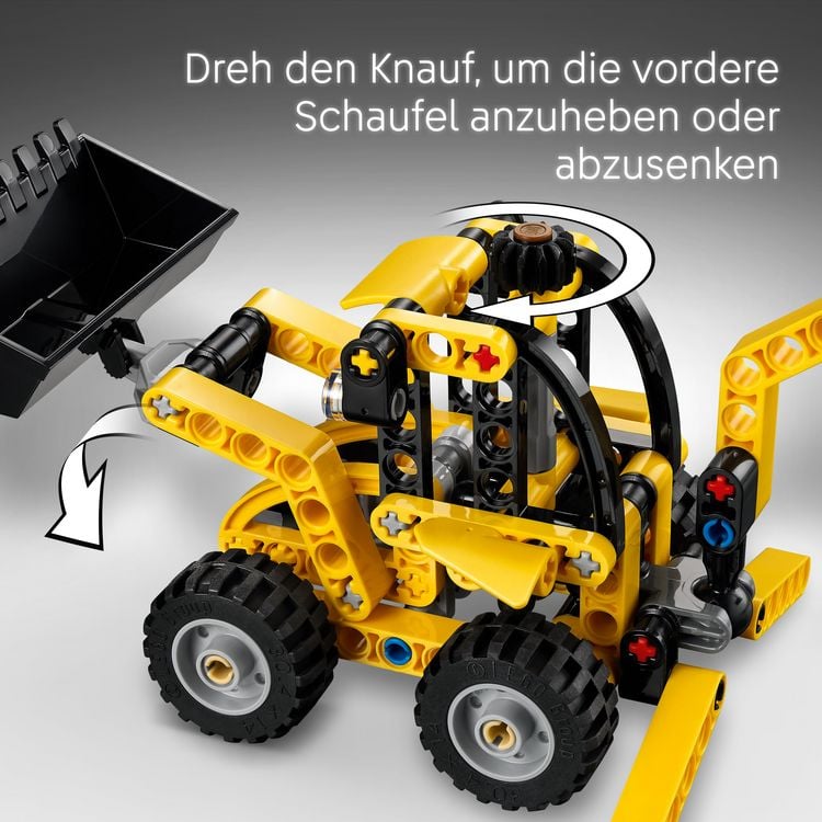 Produktbild: LEGO Technic Baggerlader, Bauspielzeug, Fahrzeug f&uuml;r Kinder 42197