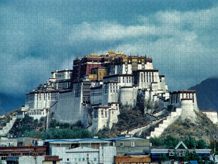 Produktbild: CALVENDO Puzzle Potala-Palast Weltkulturerbe | 1000 Teile Lege-Gr&ouml;&szlig;e 64x48cm Foto-Puzzle f&uuml;r gl&uuml;ckliche Stunden