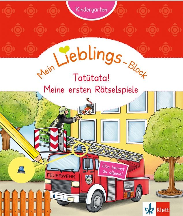 Produktbild: Klett Mein Lieblings-Block Tatütata! Meine ersten Rätselspiele
