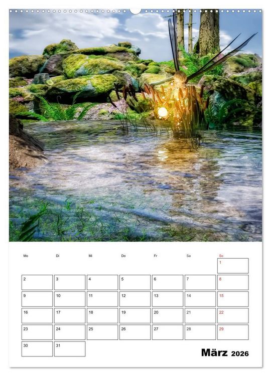 Produktbild: Im Land der imagin&auml;ren Feen (hochwertiger Premium Wandkalender 2026 DIN A2 hoch), Kunstdruck in Hochglanz