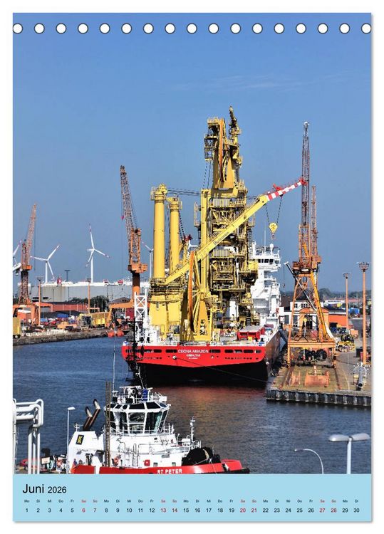 Produktbild: BREMERHAVEN die Seestadt mit maritimen Flair - 2026 (Tischkalender 2026 DIN A5 hoch), CALVENDO Monatskalender