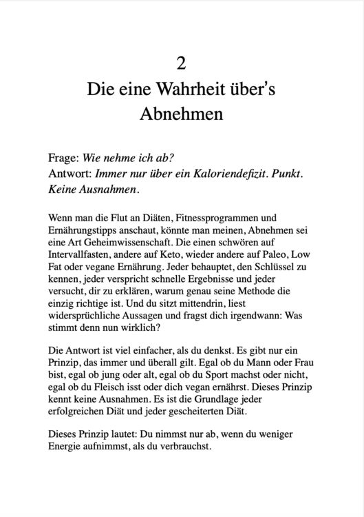 Produktbild: Der No-Bullshit Abnehmplan