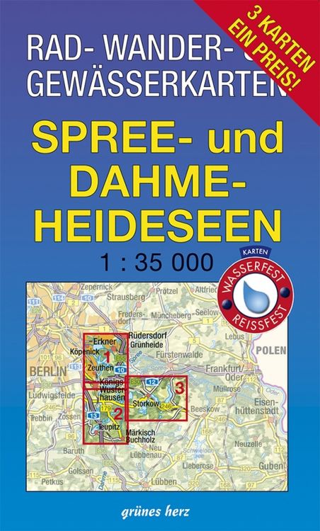 Produktbild: Rad-, Wander- und Gewässerkarten-Set: Spree- und Dahme-Heideseen
