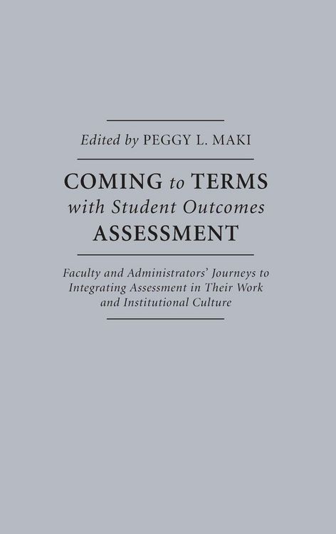 Produktbild: Coming to Terms with Student Outcomes Assessment