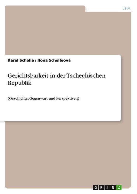 Produktbild: Gerichtsbarkeit in der Tschechischen Republik