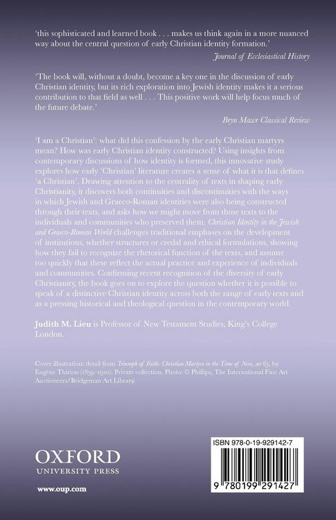 Produktbild: Christian Identity in the Jewish and Graeco-Roman World