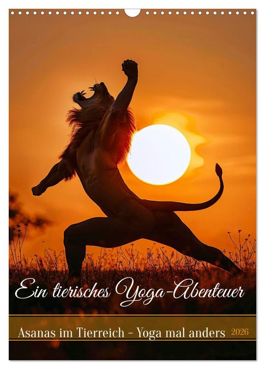 Produktbild: Ein tierisches Yoga-Abenteuer (Wandkalender 2026 DIN A3 hoch), CALVENDO Monatskalender
