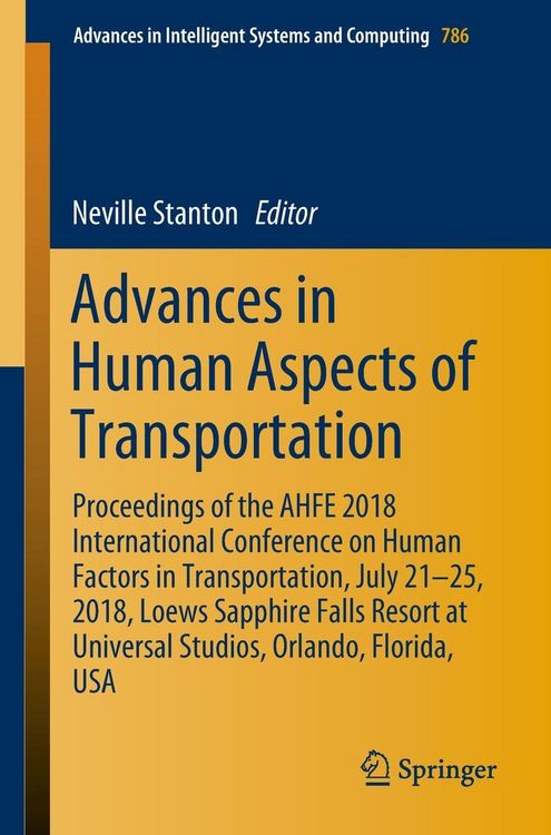 Produktbild: Advances in Human Aspects of Transportation