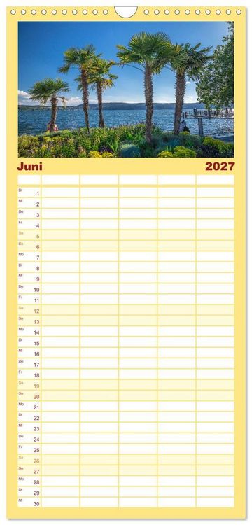 Produktbild: Familienplaner 2027 - &Uuml;berlingen am sch&ouml;nen Bodensee mit 5 Spalten (Wandkalender, 21 x 45 cm) CALVENDO