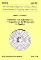 Produktbild: Gedanken Und Materialien Zur Fr&uuml;hgeschichte Der Mathematik in &Auml;gypten