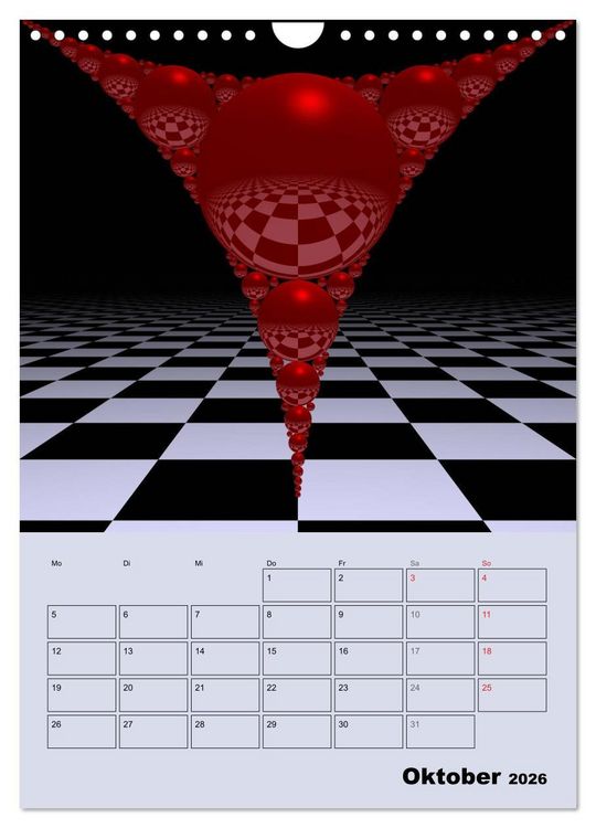 Produktbild: OpArt und mehr (Wandkalender 2026 DIN A4 hoch), CALVENDO Monatskalender
