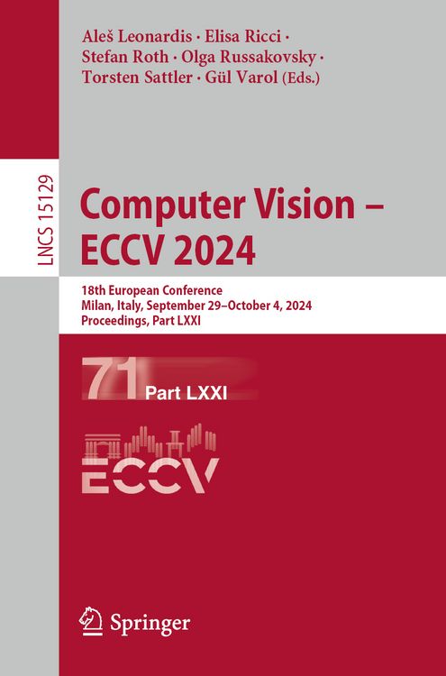 Produktbild: Computer Vision &ndash; ECCV 2024