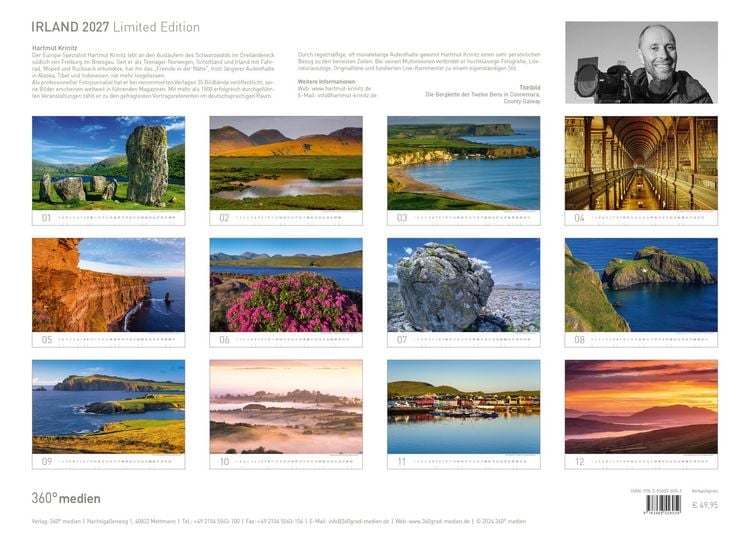 Produktbild: Irland Exklusivkalender 2027