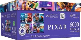 Produktbild: UFT Puzzle 6000 - Disney / Pixar Animationsgalerie