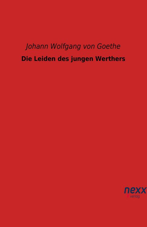 Produktbild: Goethe, J: Leiden des jungen Werthers