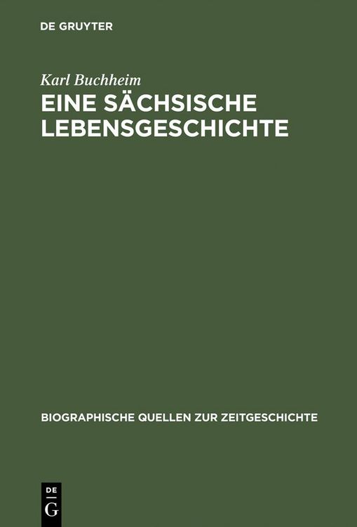 Produktbild: Eine s&auml;chsische Lebensgeschichte
