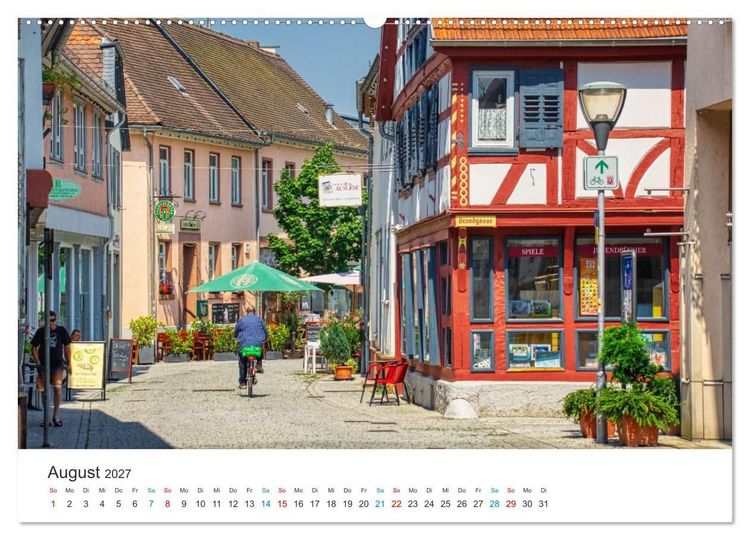 Produktbild: Babenhausen - Sch&ouml;ne Ecken und erstaunliche Besonderheiten (hochwertiger Premium Wandkalender 2027 DIN A2 quer), Kunstdruck in Hochglanz