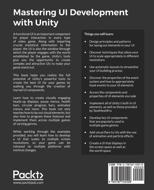Produktbild: Mastering UI Development with Unity