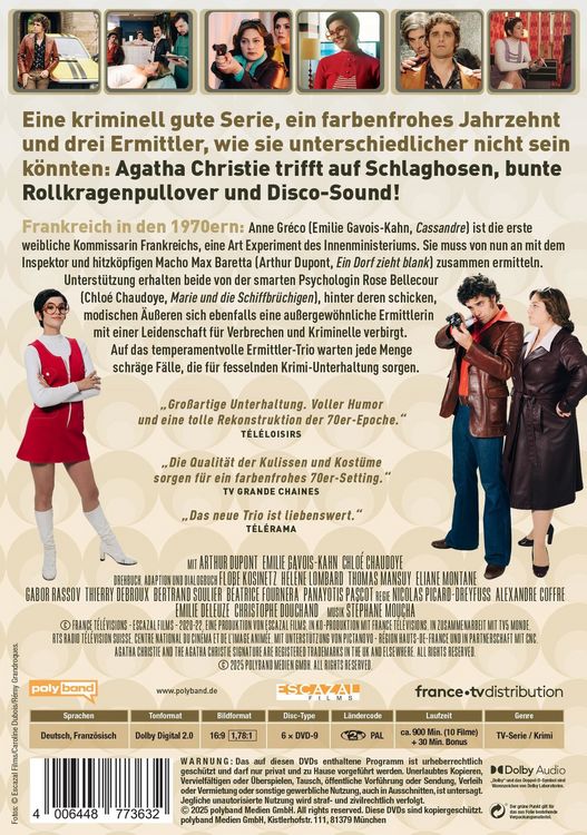 Produktbild: Agatha Christie: M&ouml;rderische Spiele - Die 70er. Die komplette Serie mit allen 10 Filmen [6 DVDs]