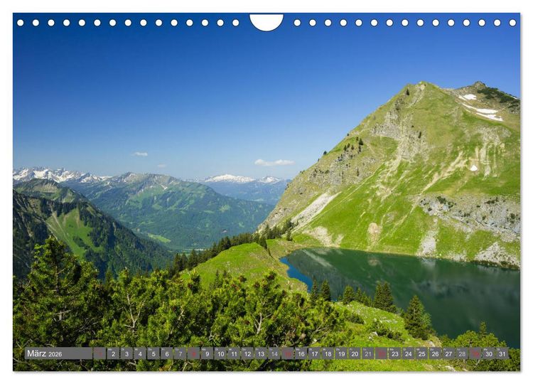 Produktbild: Wanderziele rund um Oberstdorf (Wandkalender 2026 DIN A4 quer), CALVENDO Monatskalender