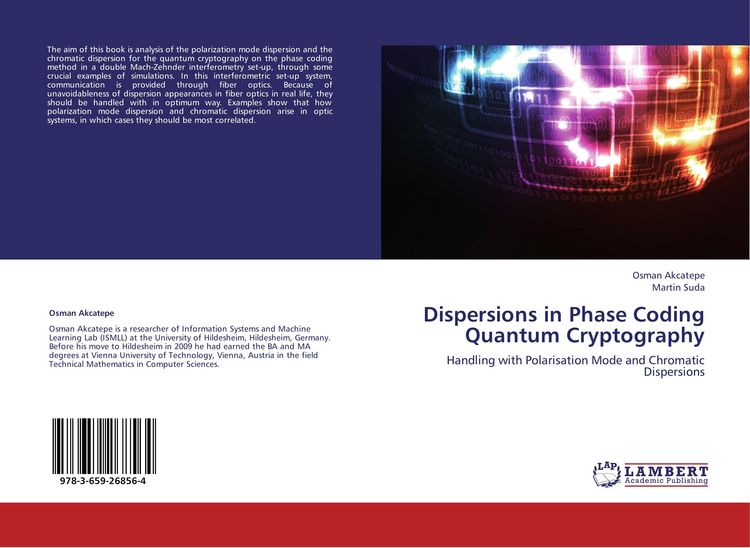 Produktbild: Dispersions in Phase Coding Quantum Cryptography