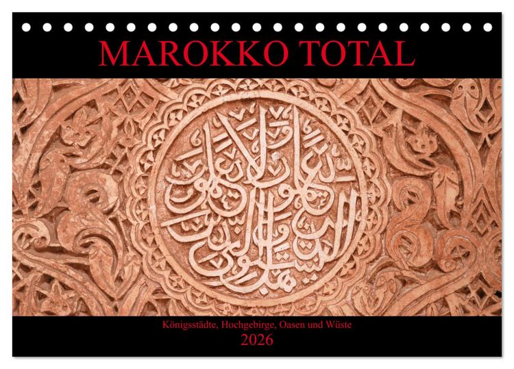 Produktbild: Marokko total (Tischkalender 2026 DIN A5 quer), CALVENDO Monatskalender