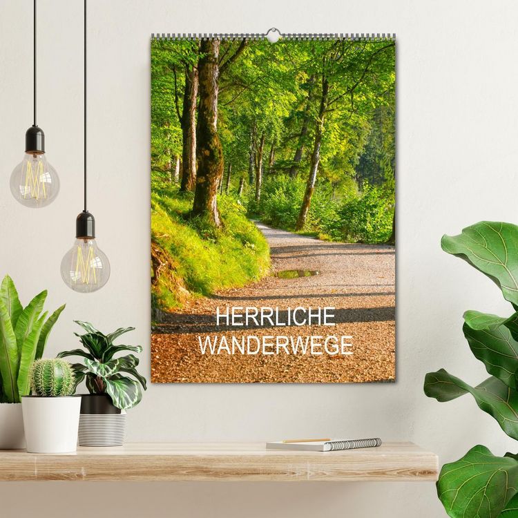 Produktbild: Herrliche Wanderwege (Wandkalender 2026 DIN A2 hoch), CALVENDO Monatskalender
