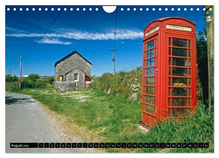 Produktbild: Cornwall - Devon Somerset Dorset (Wandkalender 2026 DIN A4 quer), CALVENDO Monatskalender
