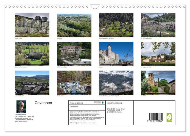 Produktbild: Cevennen (Wandkalender 2026 DIN A3 quer), CALVENDO Monatskalender