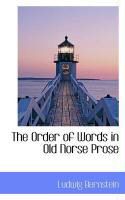 Produktbild: The Order of Words in Old Norse Prose