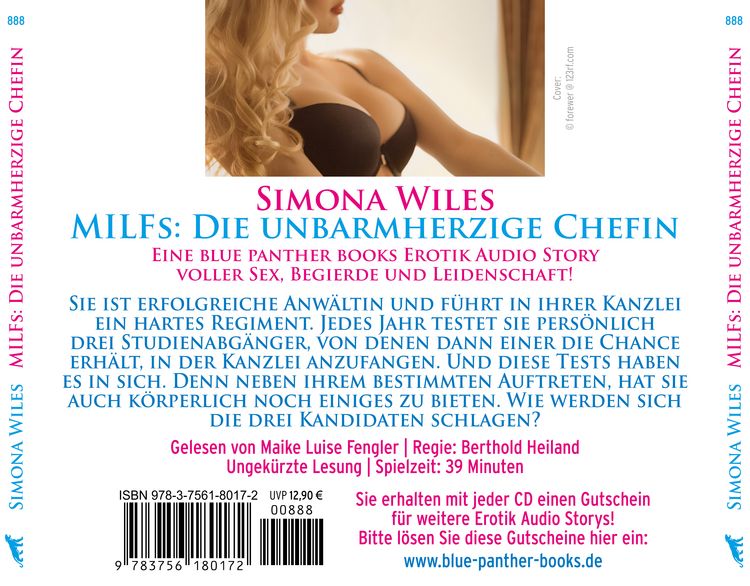 Produktbild: MILFs: Die unbarmherzige Chefin | Erotik Audio Story | Erotisches Hörbuch Audio-CD