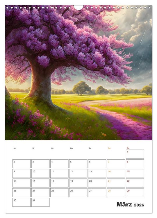 Produktbild: M&auml;rchenhafte B&auml;ume (Wandkalender 2026 DIN A3 hoch), CALVENDO Monatskalender