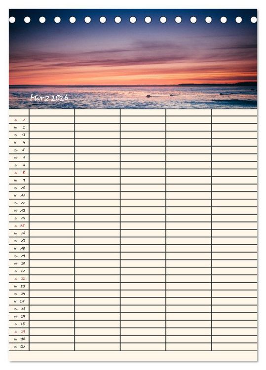 Produktbild: Noch mehr F&ouml;hrweh Familienplaner (Tischkalender 2026 DIN A5 hoch), CALVENDO Monatskalender